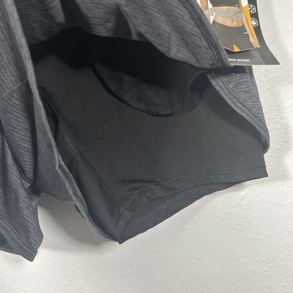 Avia Shorts Womens Medium Charcoal Running Activewear - Picture 2 of 7